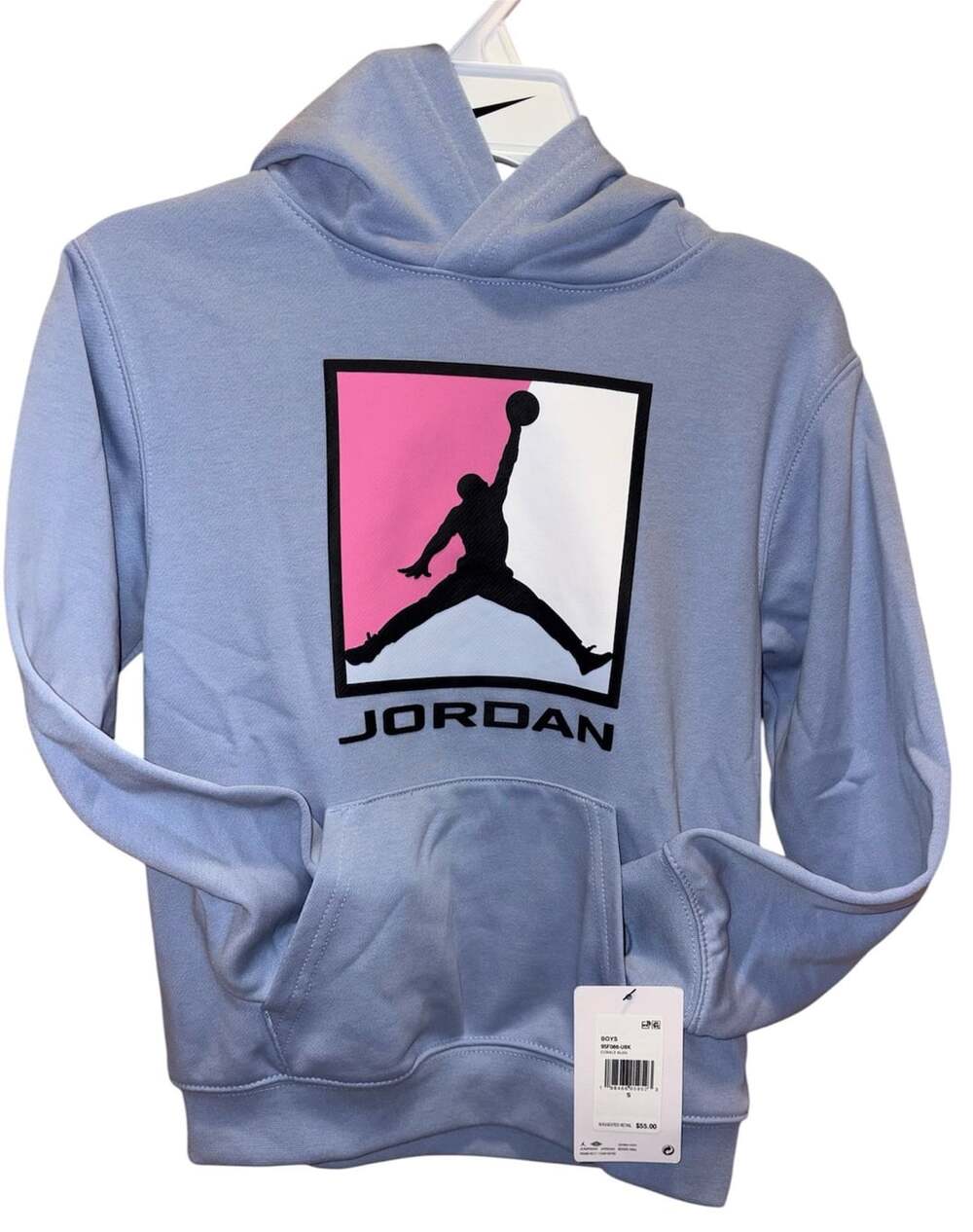 Jordan Baseline Graphic Hoodie Size S 8/10 Cobalt Bliss
